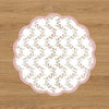 VIDA Birds, Pears and Vines Reversible Placemats Set of 4 (Pink & Green)