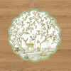 VIDA Forest Animals and Branches Reversible Placemats Set of 4 (Green & Brown)