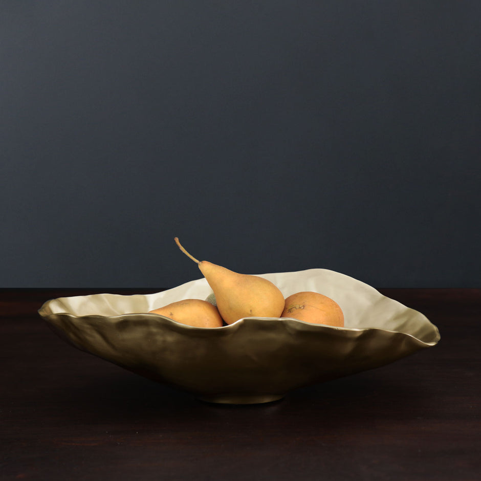 Beatriz Ball Sierra Modern Large Brushed Gold Salad Servers