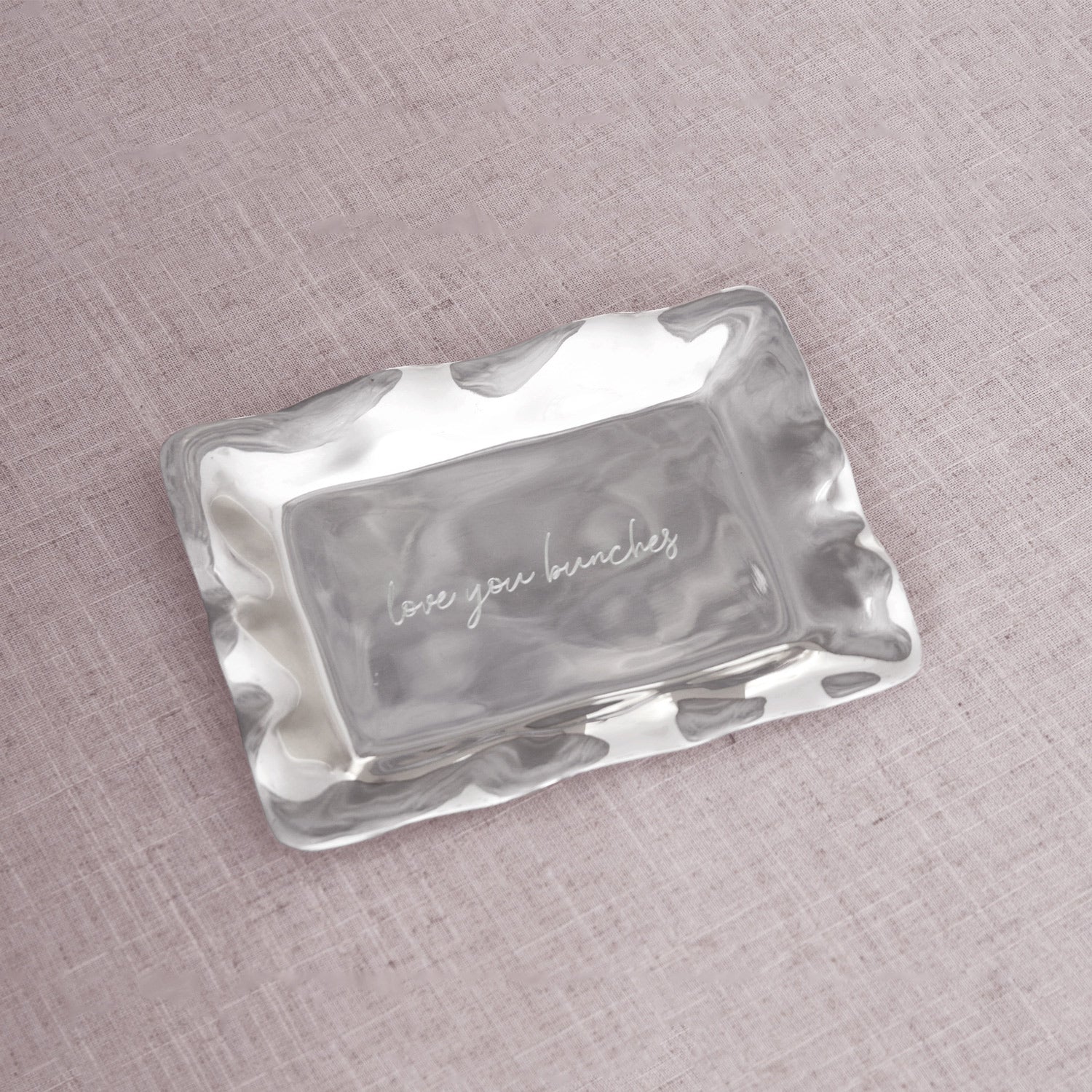 GIFTABLES Engraved Tray &quot;love you bunches&quot;