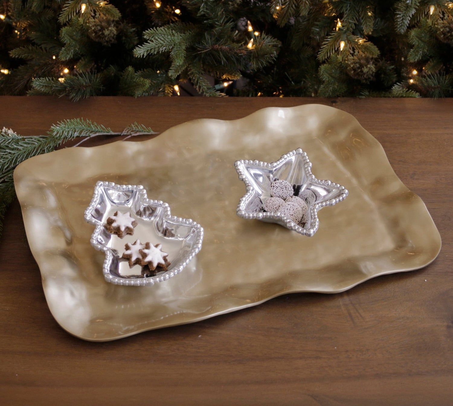 GIFTABLES Organic Pearl Star Bowl