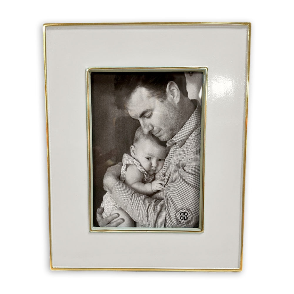 FINAL SALE - FRAME Encanto Jason  5 x 7  (Cream) - SECONDS - NON REFUNDABLE