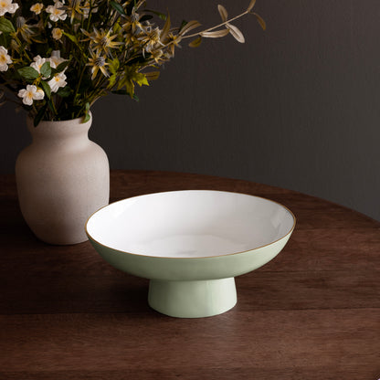 ENCANTO Carnaval Medium Pedestal (Pistachio and White)