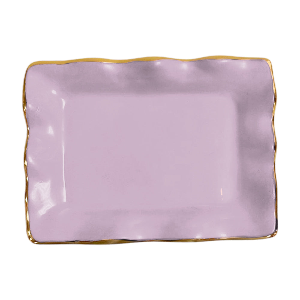 FINAL SALE - ENCANTO Vento Small Rectangular Tray (Lilac) SECONDS - NON REFUNDABLE