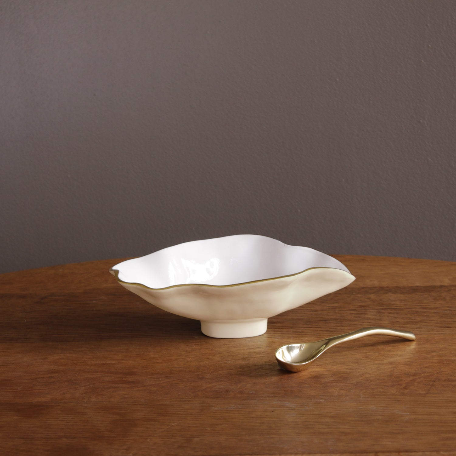 beatriz-ball-encanto-claire-small-oval-bowl-with-spoon-cream-white-and-gold