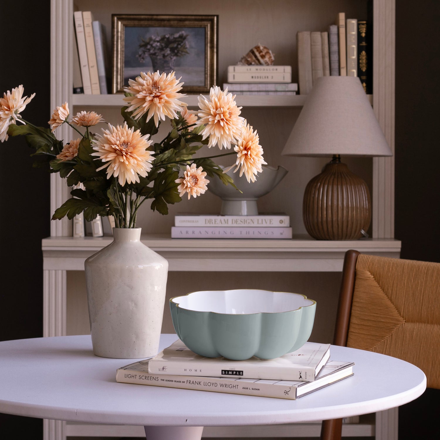 beatriz-ball-encanto-calabaza-medium-bowl-slate-and-white