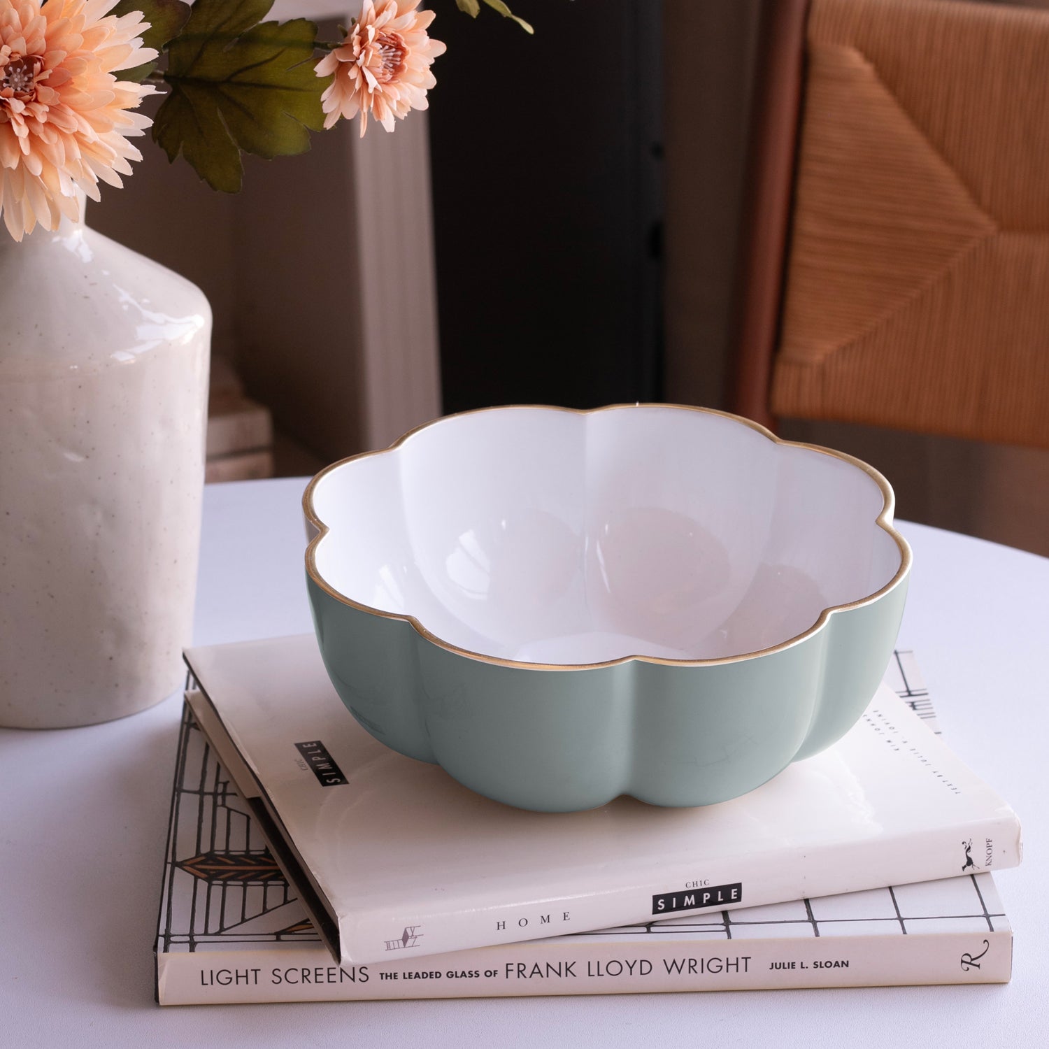 beatriz-ball-encanto-calabaza-medium-bowl-slate-and-white