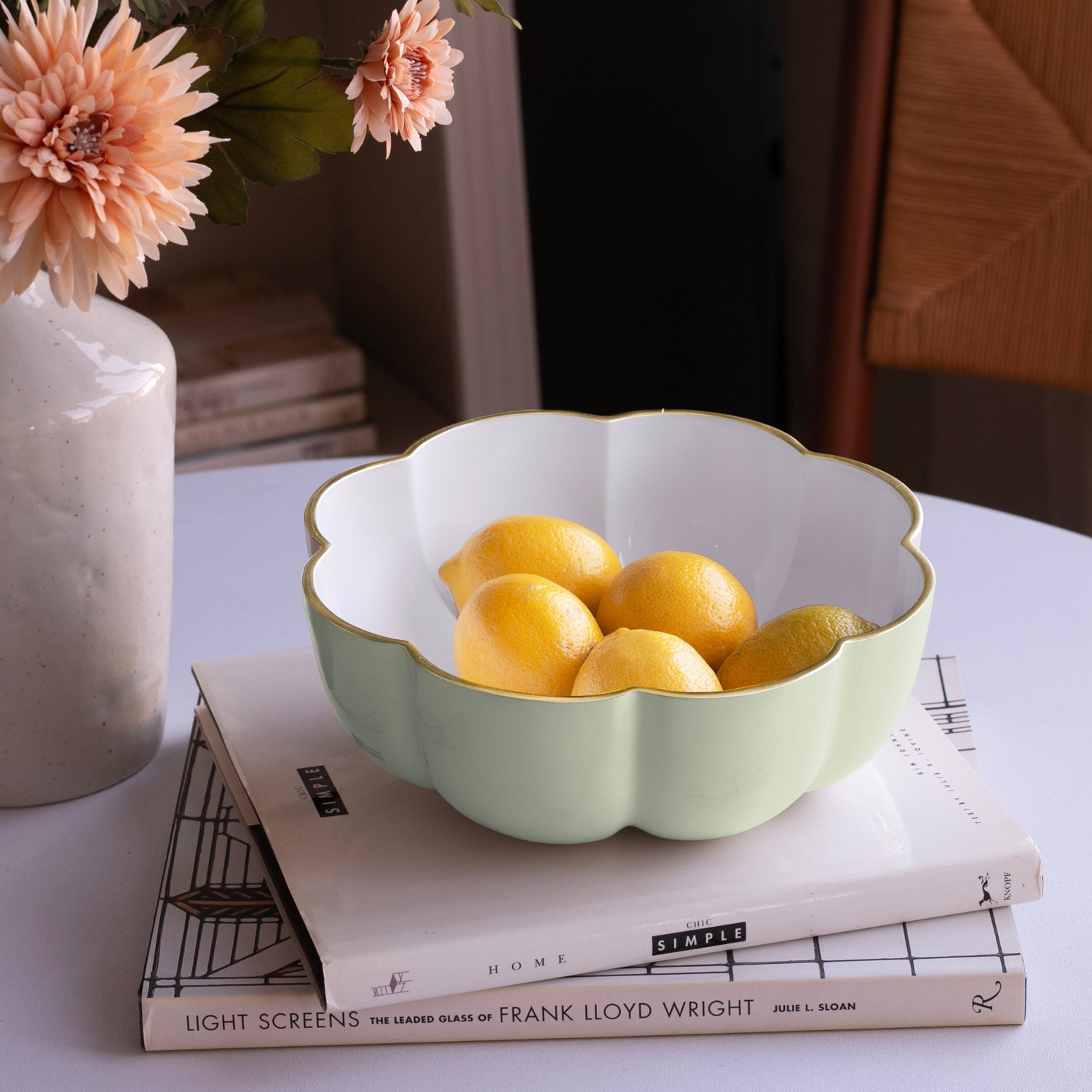 beatriz-ball-encanto-calabaza-medium-bowl-pistachio-and-white