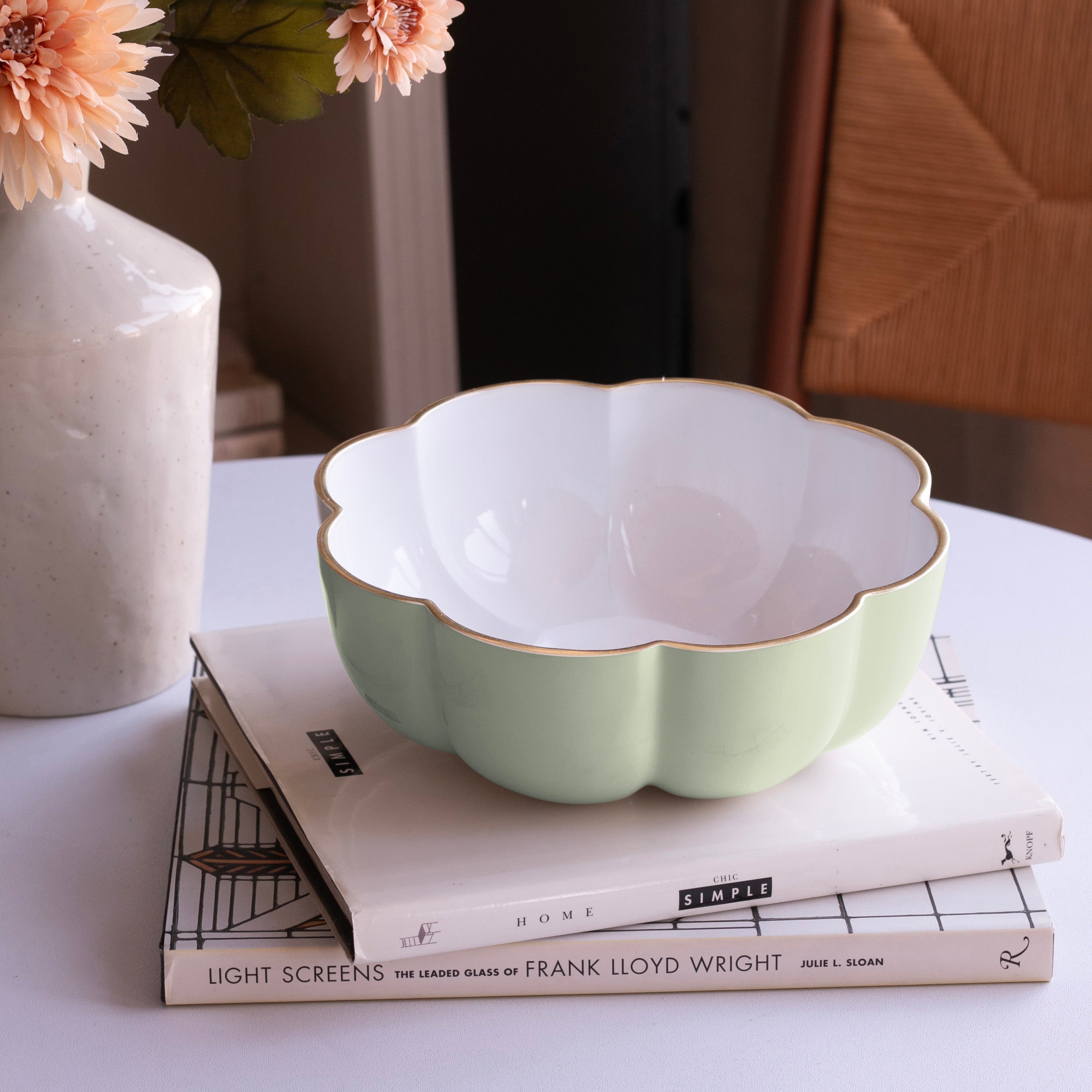 beatriz-ball-encanto-calabaza-medium-bowl-pistachio-and-white