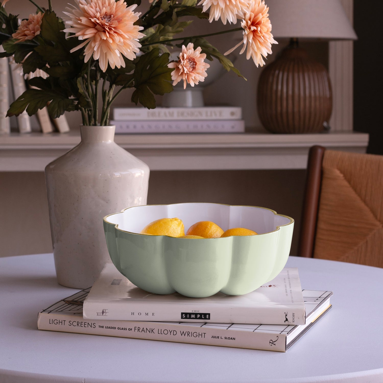 beatriz-ball-encanto-calabaza-medium-bowl-pistachio-and-white