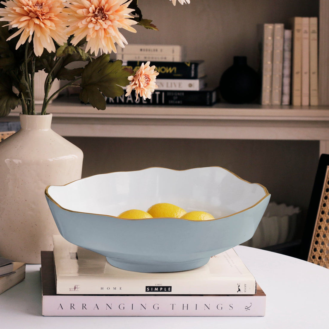 beatriz-ball-encanto-dakota-medium-bowl-slate-and-white