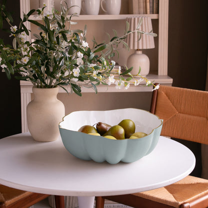 ENCANTO Rita Large Bowl (Slate  and White)