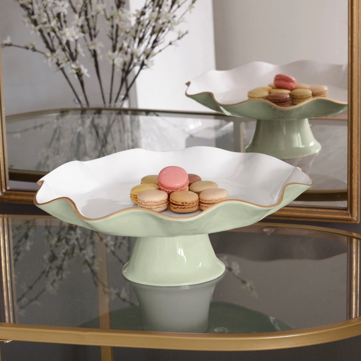 beatriz-ball-encanto-carola-pedestal-cake-plate-pistachio-and-white