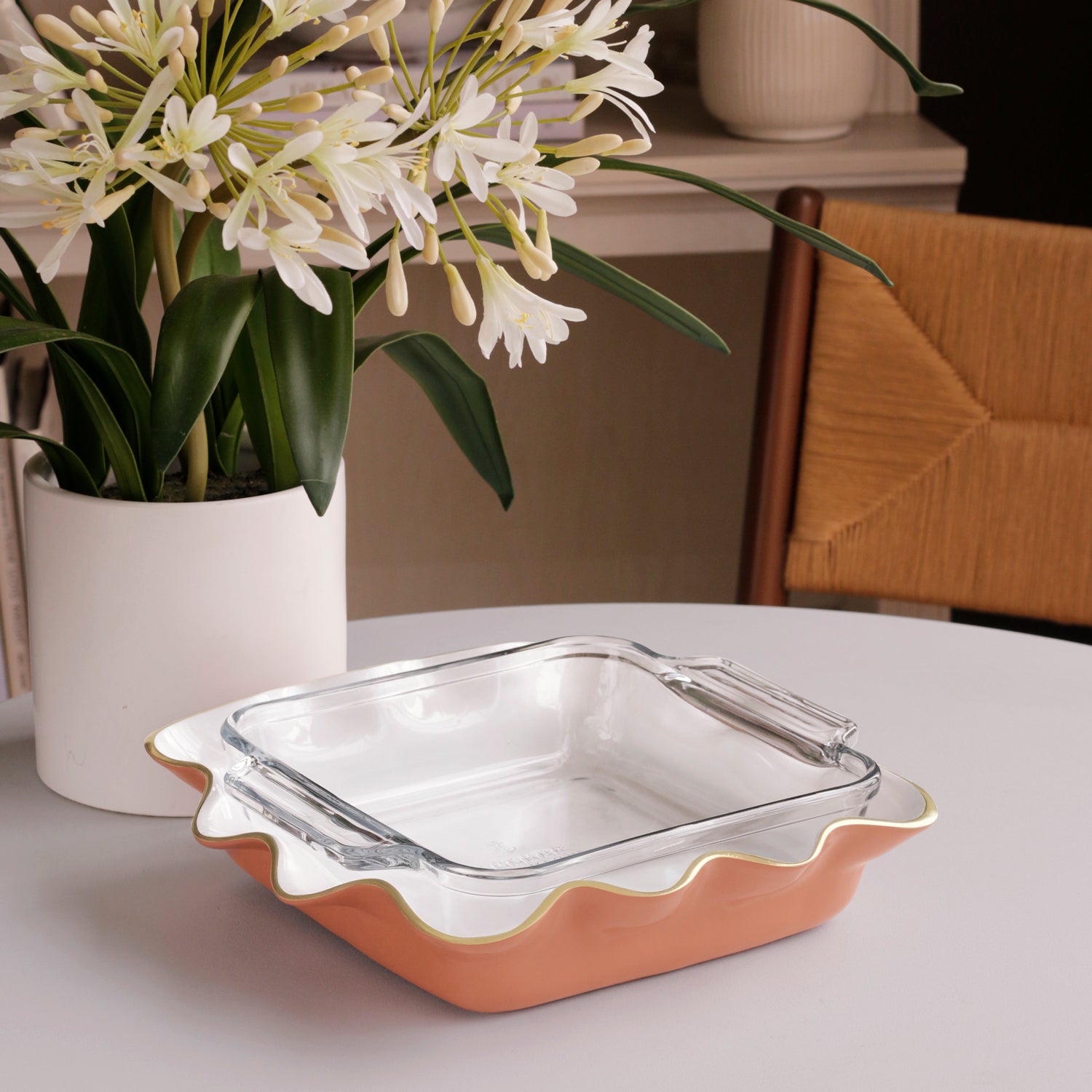 beatriz-ball-encanto-carola-square-casserole-holder-cayenne-and-white