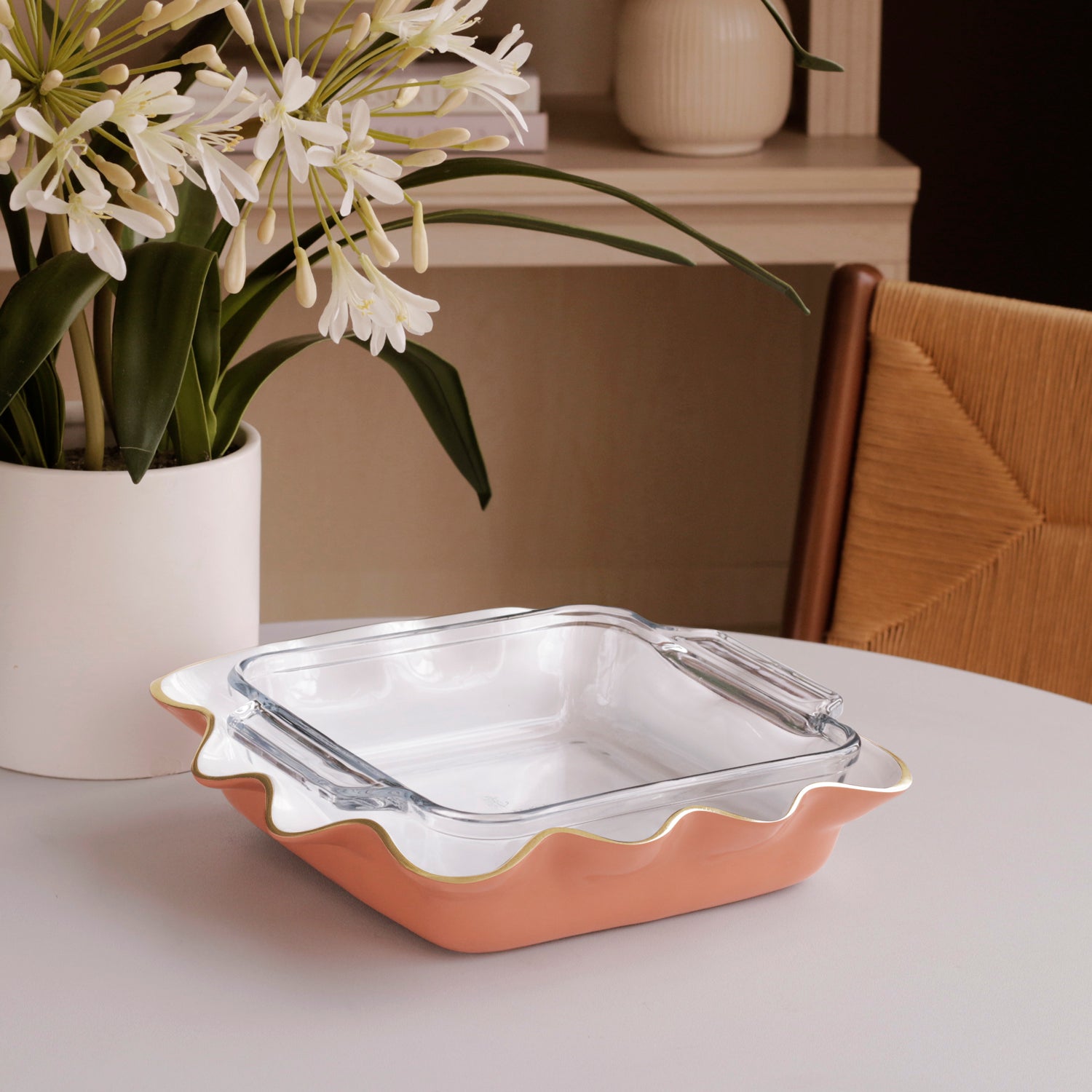 beatriz-ball-encanto-carola-square-casserole-holder-cayenne-and-white
