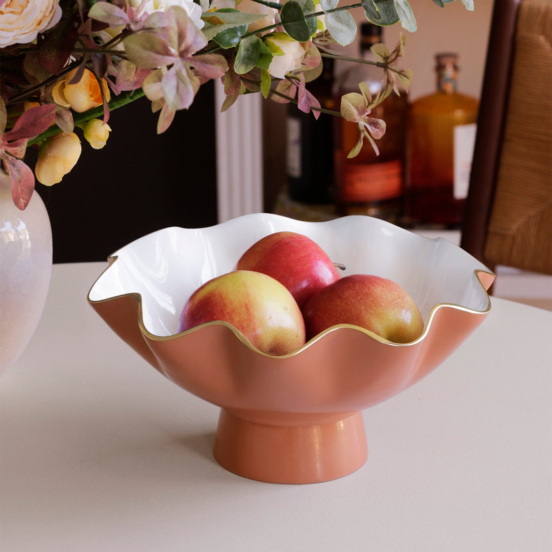beatriz-ball-encanto-carola-small-pedestal-cayenne-and-white