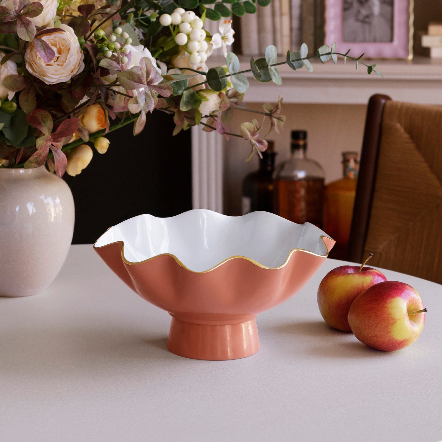 beatriz-ball-encanto-carola-small-pedestal-cayenne-and-white