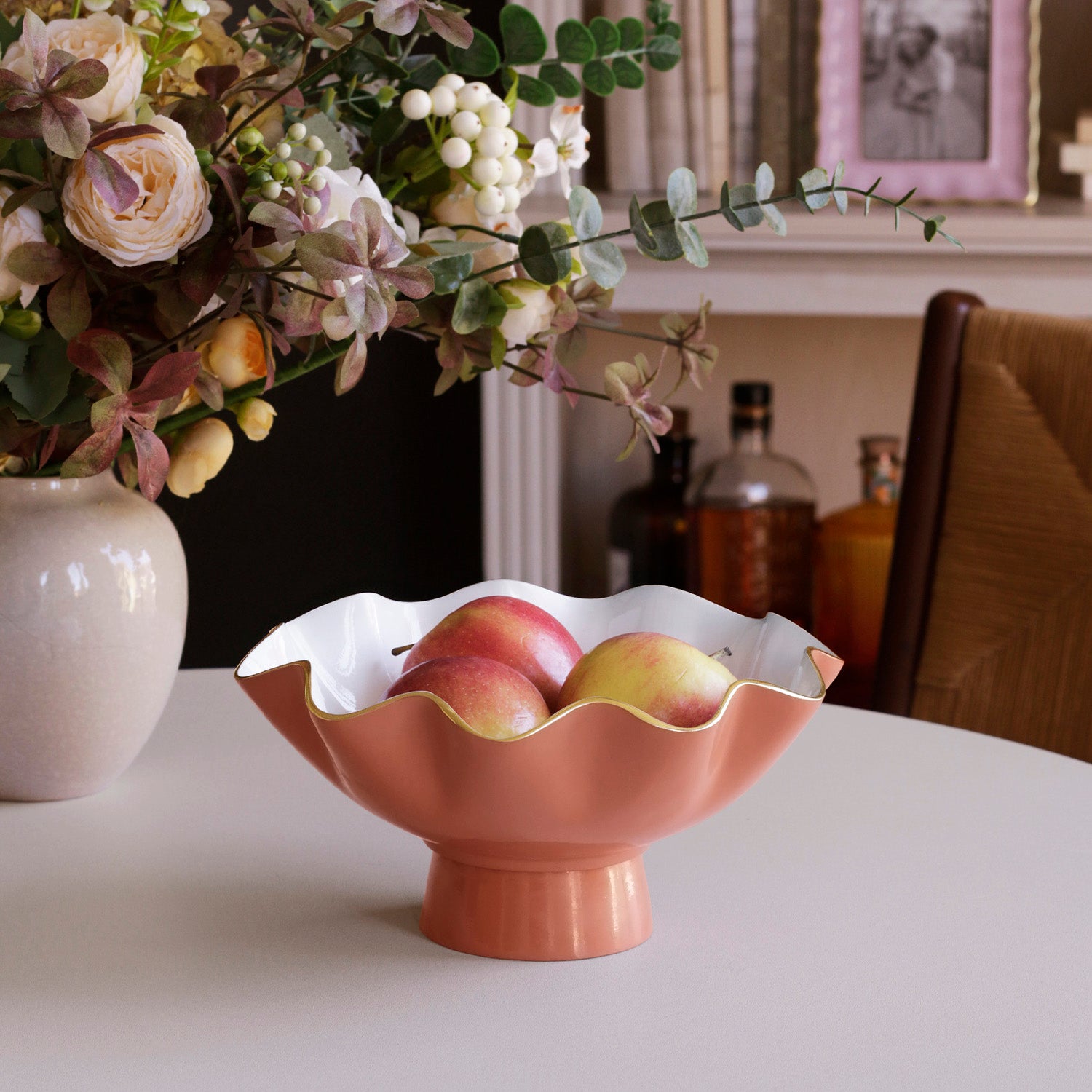 beatriz-ball-encanto-carola-small-pedestal-cayenne-and-white