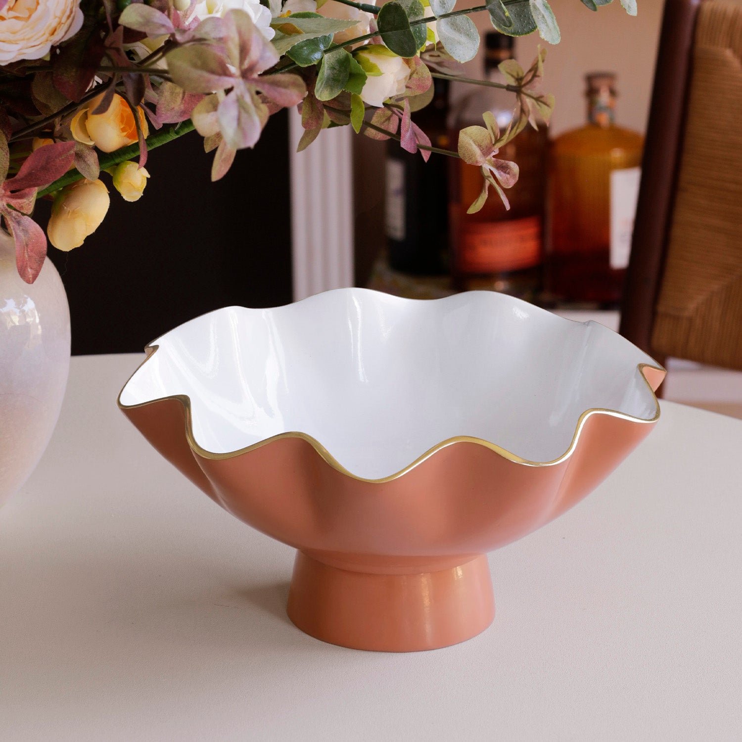 beatriz-ball-encanto-carola-small-pedestal-cayenne-and-white