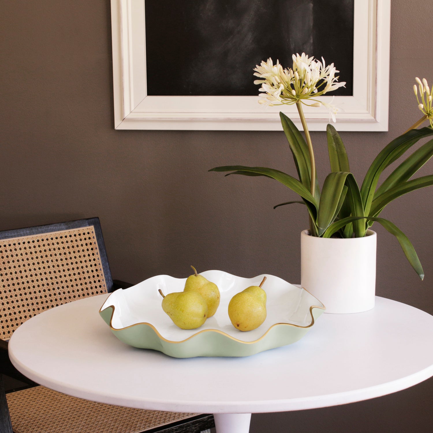 beatriz-ball-encanto-carola-large-round-platter-pistachio-and-white