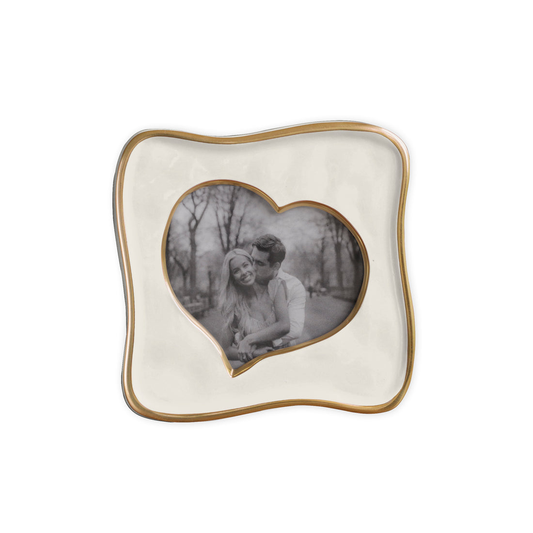 FINAL SALE - FRAME Encanto Curved Heart 5 x 5 (Cream) SECONDS - NON REFUNDABLE
