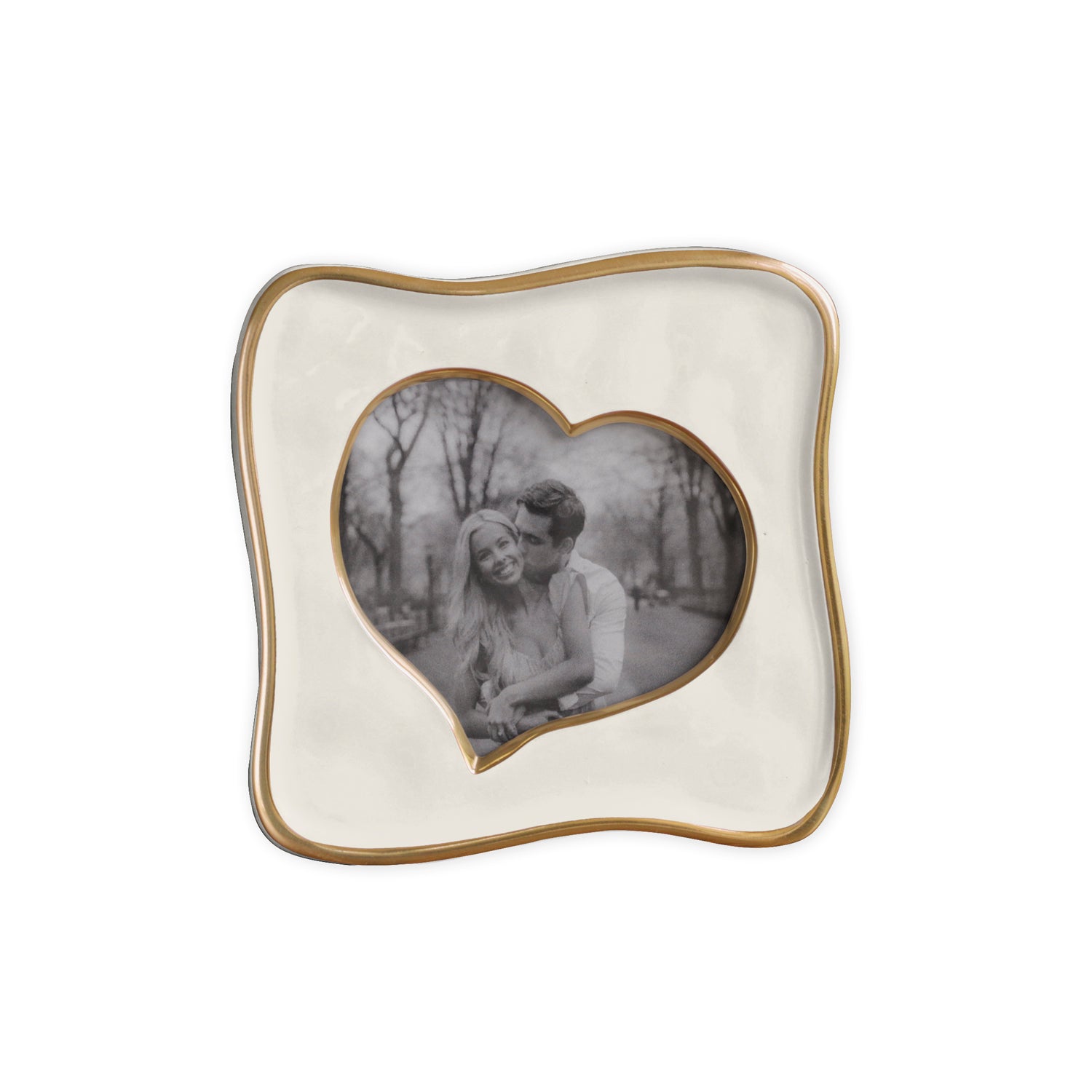 FINAL SALE - FRAME Encanto Curved Heart 5 x 5 (Cream) SECONDS - NON REFUNDABLE