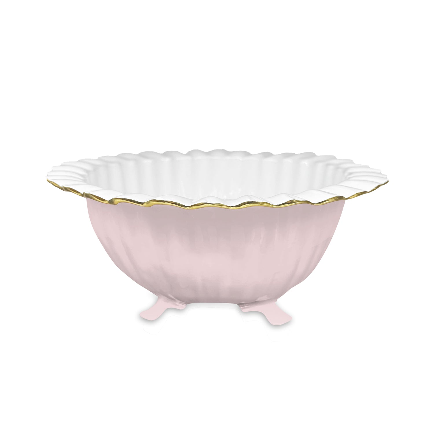 ENCANTO Vienna Footed Medium Bowl (Camellia and White)