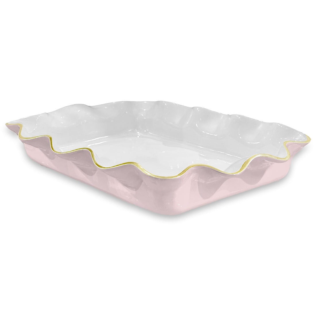 ENCANTO Carola Rectangle Casserole Holder (Camellia and White)