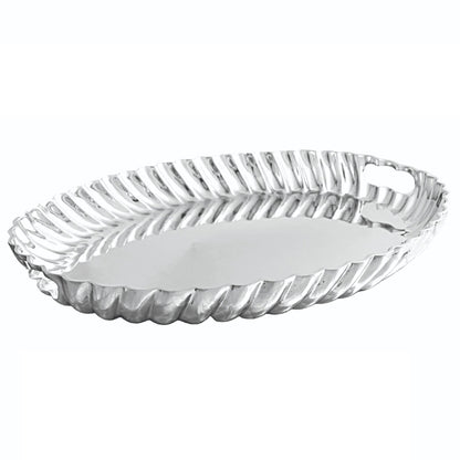 VINTAGE Swirl  Oval Tray with Handles