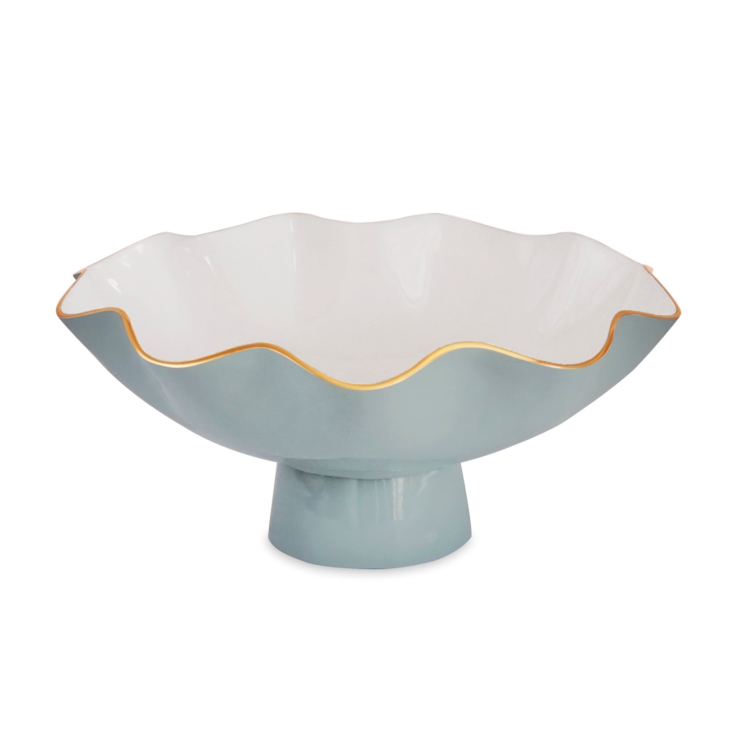 ENCANTO Carola Large Pedestal Slate and White