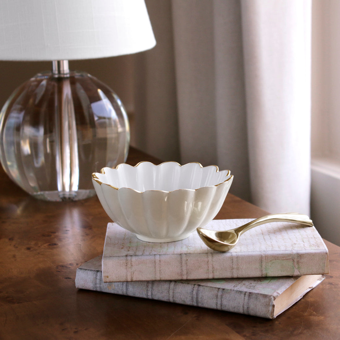 ENCANTO Vienna Mini Bowl with Spoon  Cream and White