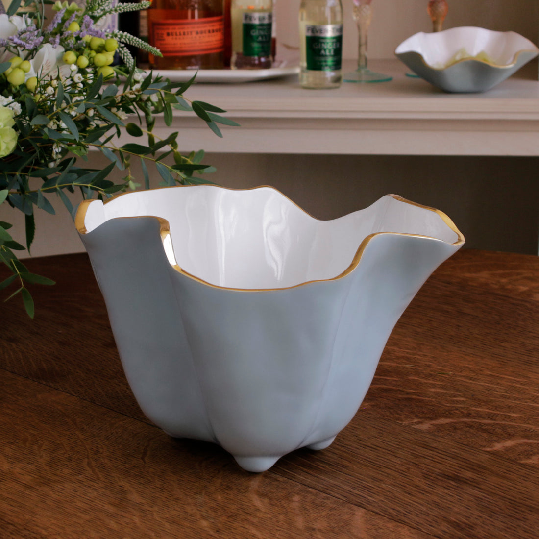 ENCANTO Onyx Ice Bucket Slate &amp; White