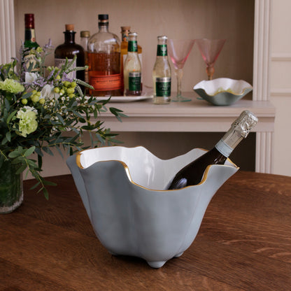 ENCANTO Onyx Ice Bucket Slate &amp; White
