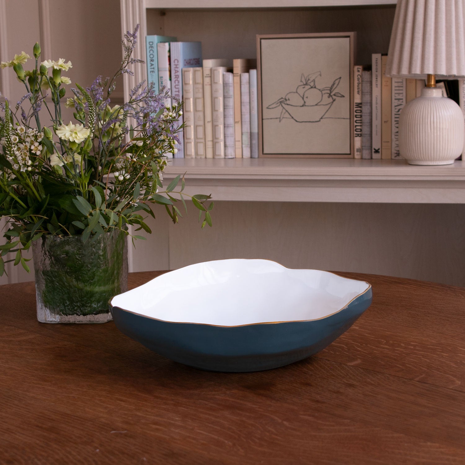 ENCANTO Nuevo Large Bowl Midnight &amp; White