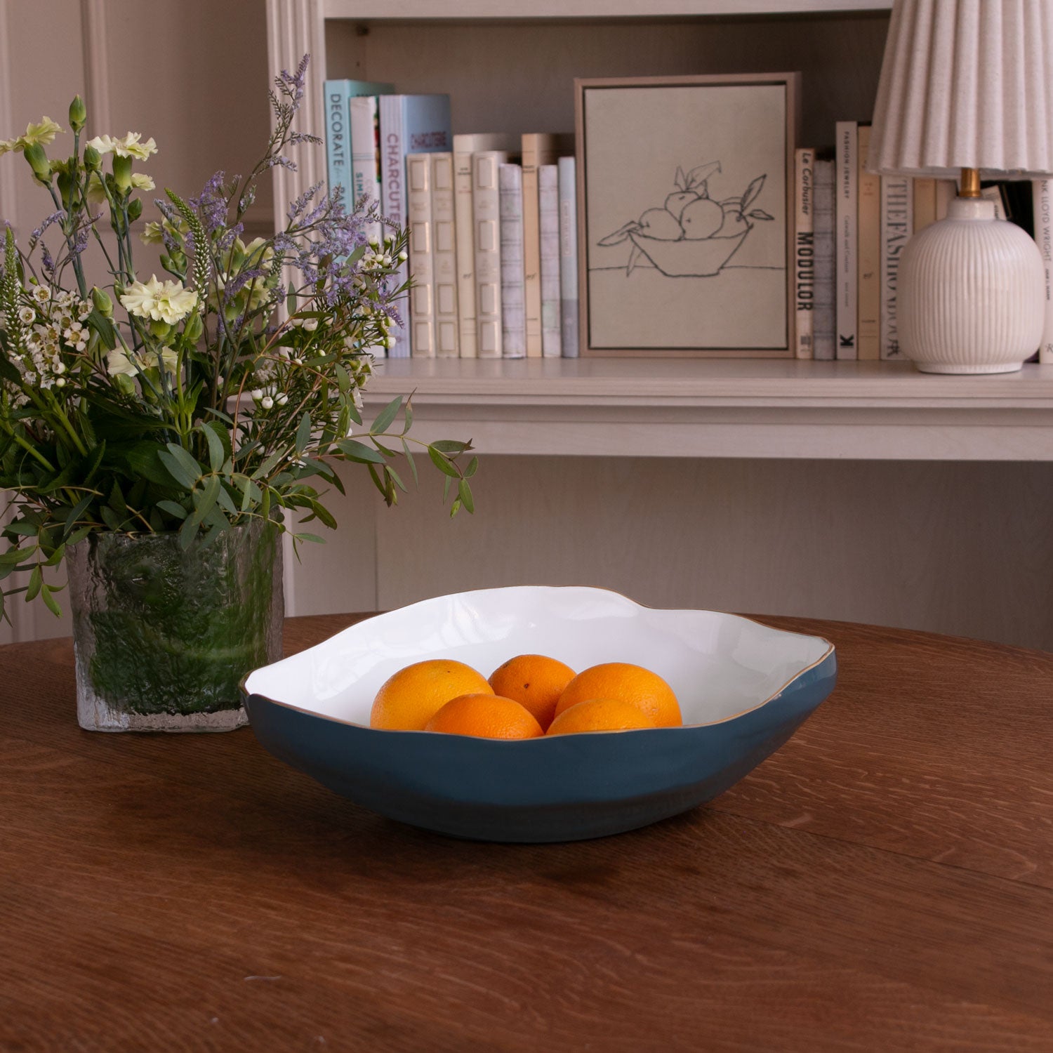 ENCANTO Nuevo Large Bowl Midnight &amp; White