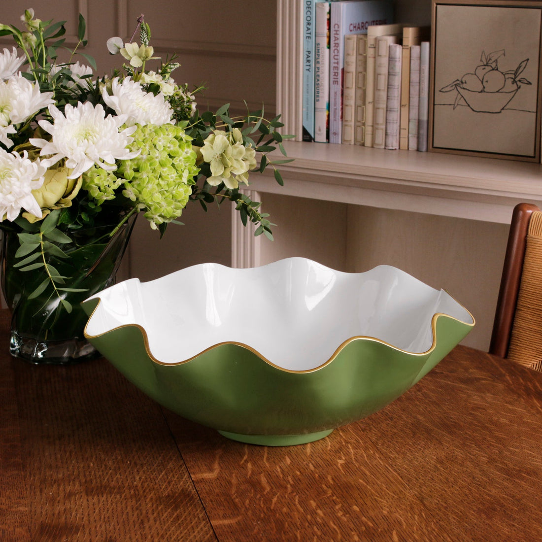 encanto-carola-extra-large-bowl-leaf-green-and-white