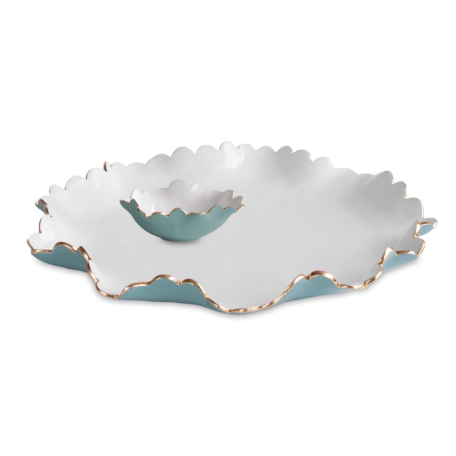 encanto-colette-large-chip-and-dip-turquoise-and-white