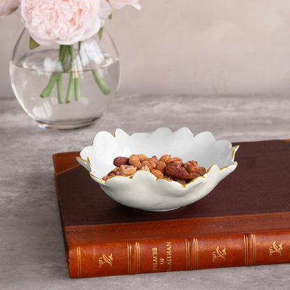 ENCANTO Colette Mini Round Bowl  (Cream and White)