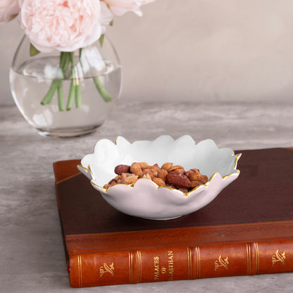 ENCANTO Colette Mini Round Bowl  (Camellia and White)