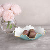 ENCANTO Colette Small Bowl (Turquoise and White)