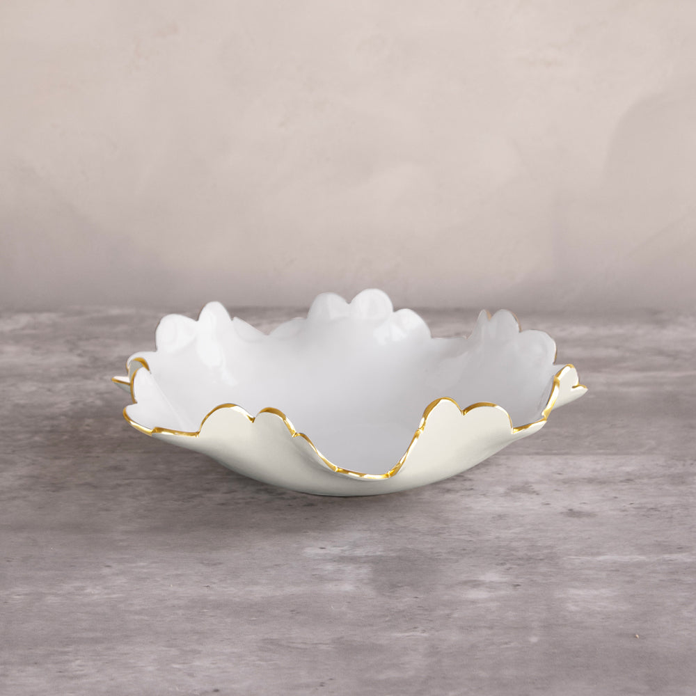 ENCANTO Colette Small Bowl (Cream and White)