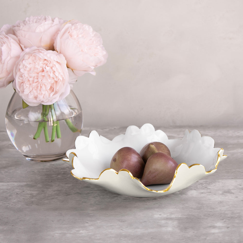 ENCANTO Colette Small Bowl (Cream and White)