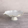 ENCANTO Colette Pedestal Cake Plate (Cream and White)