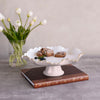 ENCANTO Colette Pedestal Cake Plate (Camellia and White)