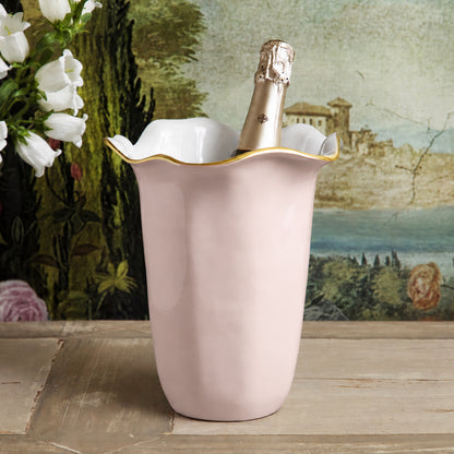 ENCANTO Carola Wine Bucket (Camellia and White)