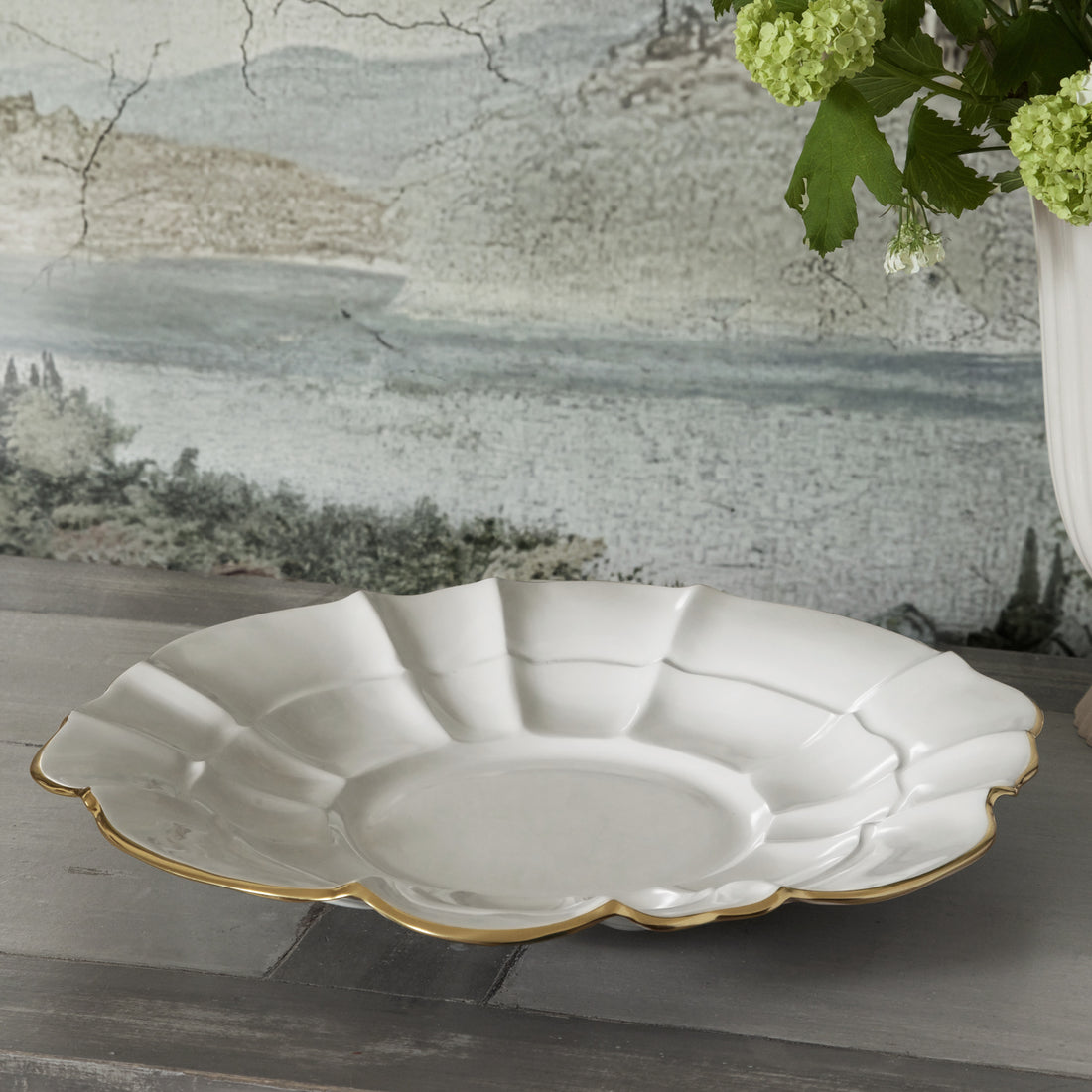 ENCANTO TUSCANY Large Round Platter (Cream)