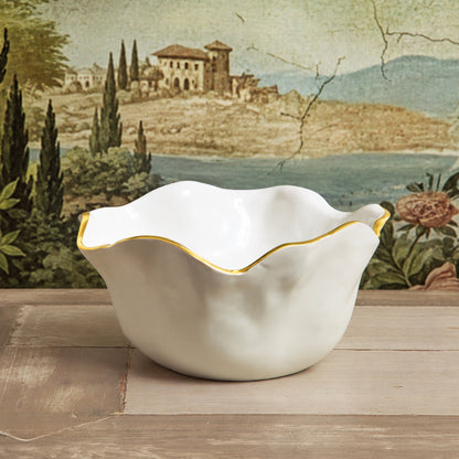 ENCANTO Carola Medium Bowl (Cream and White)