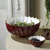 ENCANTO Orlando Medium Bowl (Bordeaux and White)