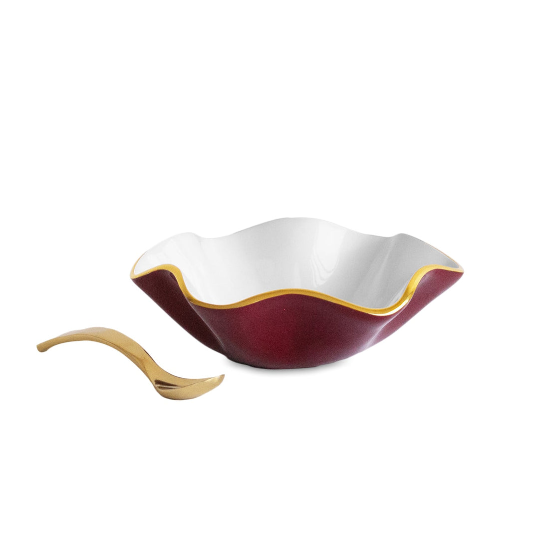 encanto-carola-small-round-bowl-w-spoon-bordeaux-and-white