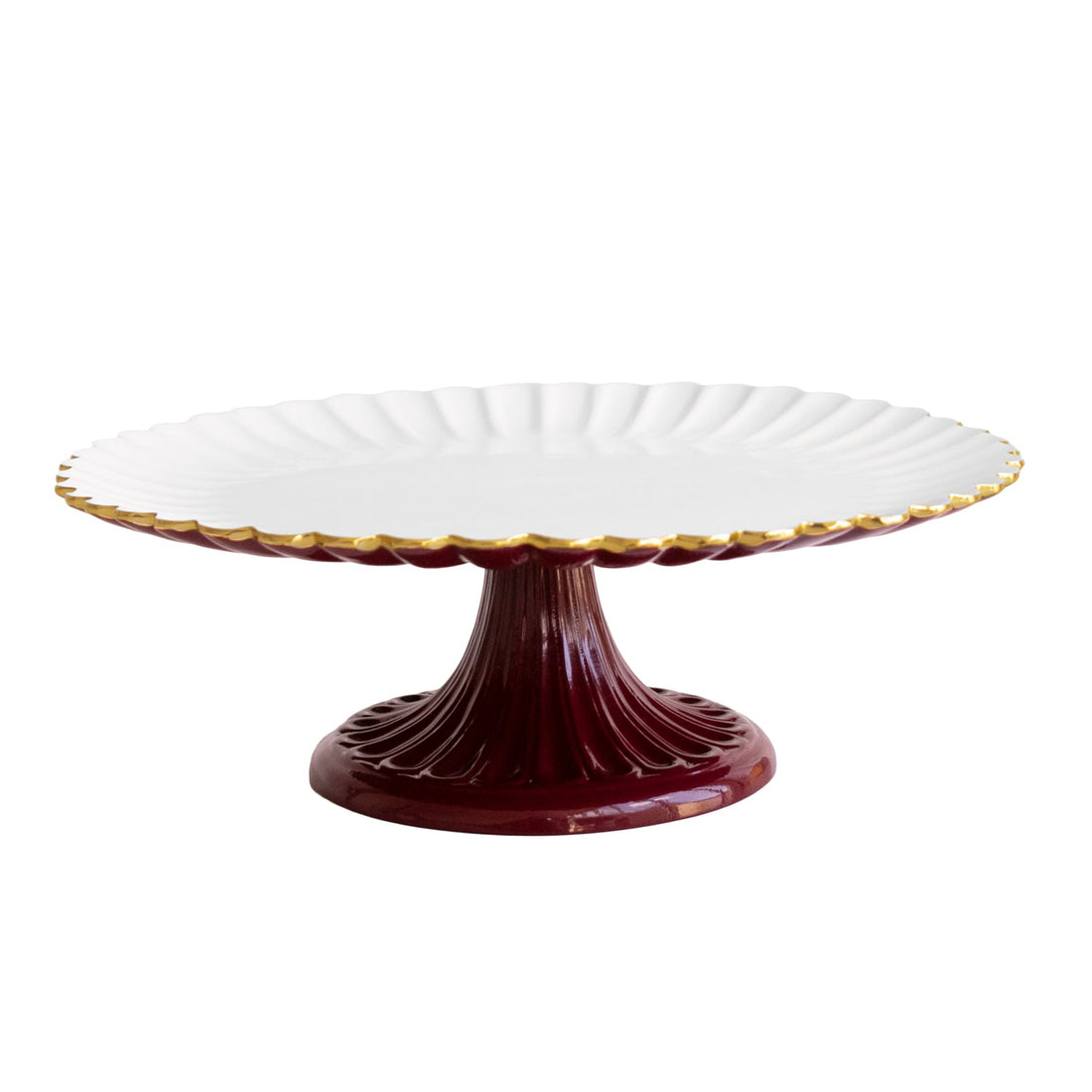 encanto-vienna-pedestal-cake-plate-bordeaux-and-white